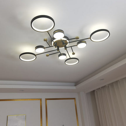 ChandelierDecor - Rings Chandelier: Illuminate Your Space with Style