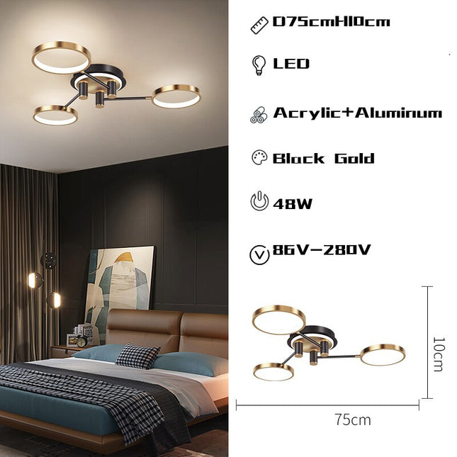 ChandelierDecor - Rings Chandelier: Illuminate Your Space with Style