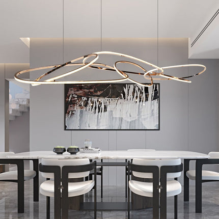 ChandelierDecor - Rings LED Chandelier: Stunning Lighting Fixture