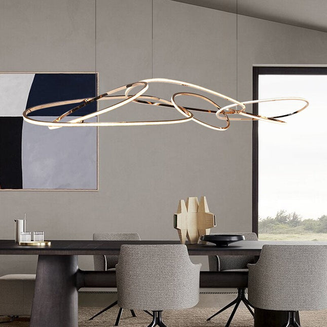 ChandelierDecor - Rings LED Chandelier: Stunning Lighting Fixture