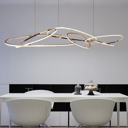 ChandelierDecor - Rings LED Chandelier: Stunning Lighting Fixture