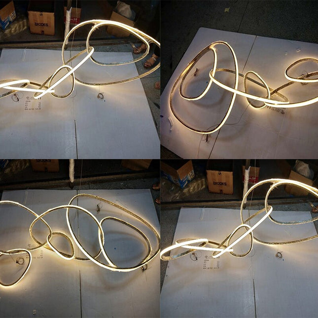 ChandelierDecor - Rings LED Chandelier: Stunning Lighting Fixture
