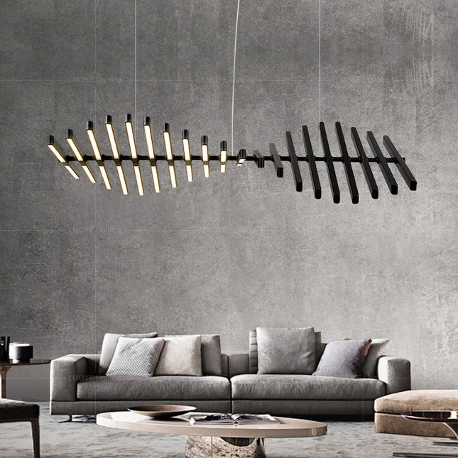 ChandelierDecor - Rotatable Light Bars Chandelier: Illuminate Your Space