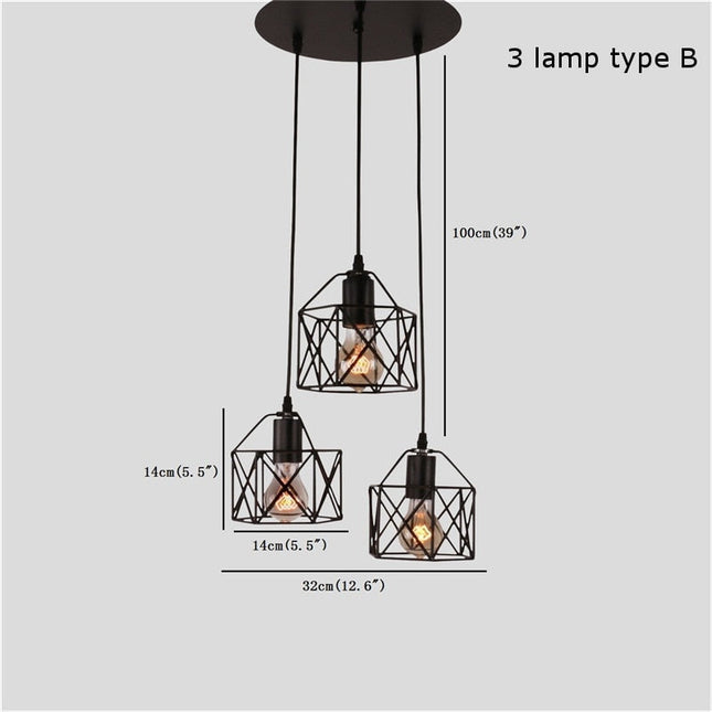 ChandelierDecor - Rustic Industrial Pendant Light Hangings