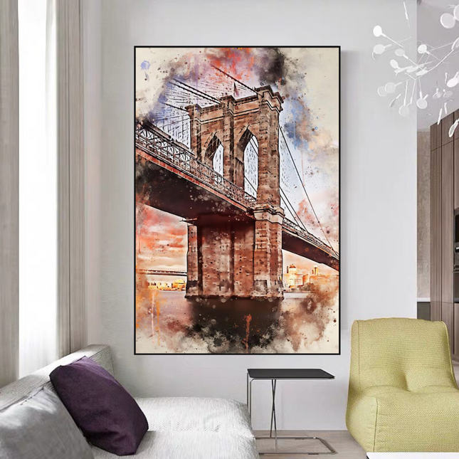ChandelierDecor - Scenery City Landscape Canvas Wall Art