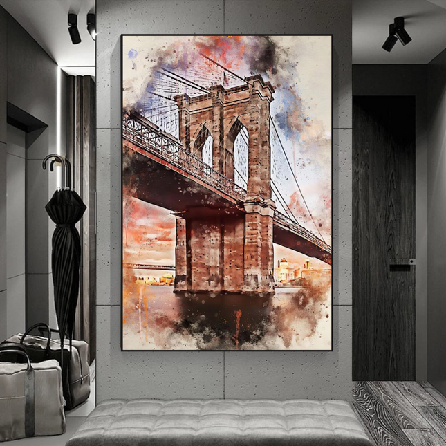 ChandelierDecor - Scenery City Landscape Canvas Wall Art