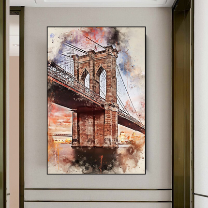 ChandelierDecor - Scenery City Landscape Canvas Wall Art