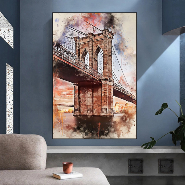 ChandelierDecor - Scenery City Landscape Canvas Wall Art