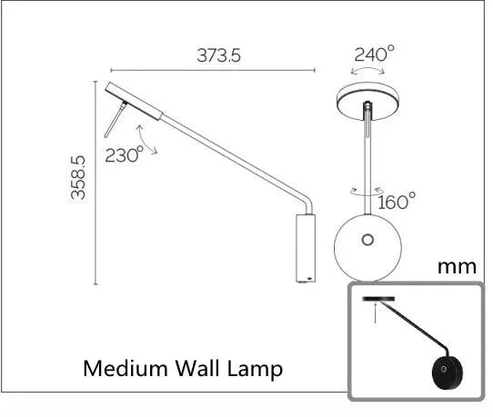 ChandelierDecor - Sconce Swing Arm Wall Lamp