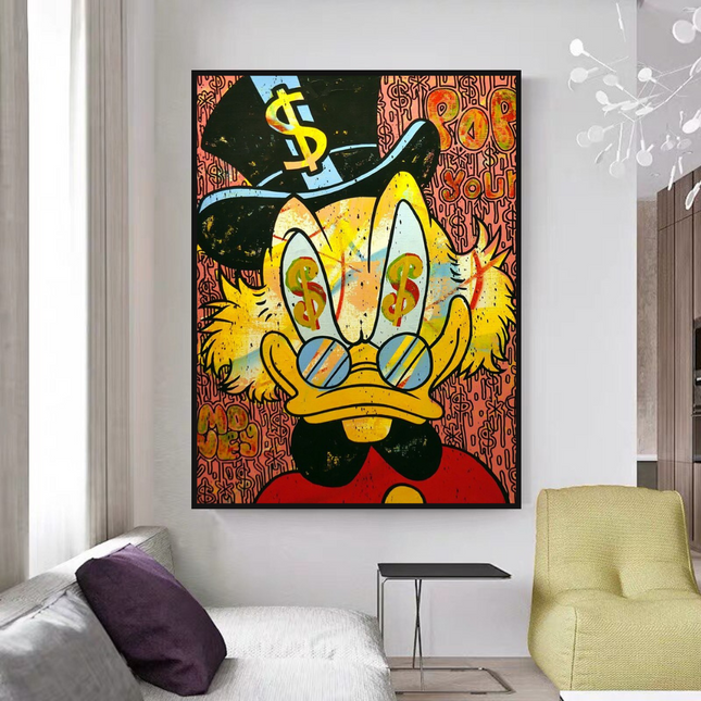 ChandelierDecor - Scrooge McDuck Millionaire Canvas Wall Art