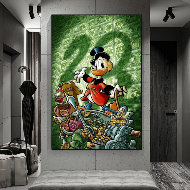ChandelierDecor - Scrooge McDuck Millionaire Canvas Wall Art