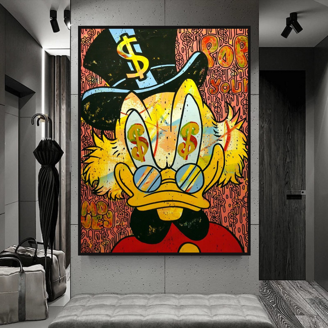 ChandelierDecor - Scrooge McDuck Millionaire Canvas Wall Art