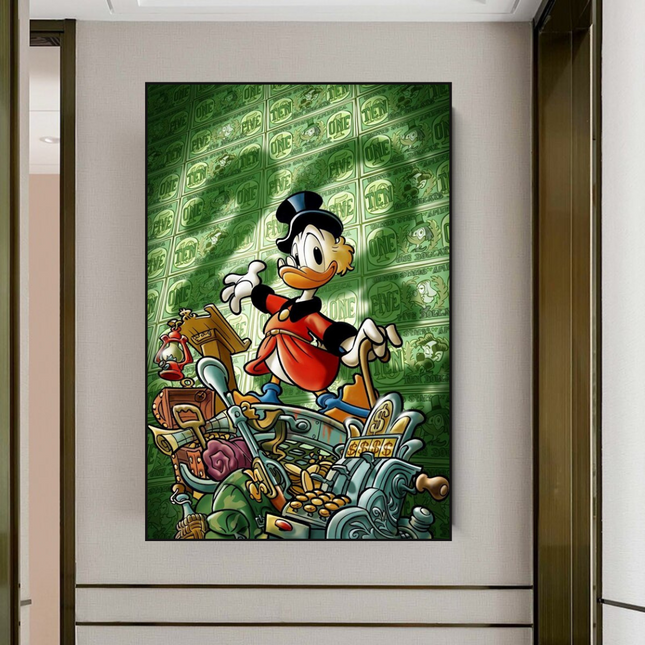 ChandelierDecor - Scrooge McDuck Millionaire Canvas Wall Art