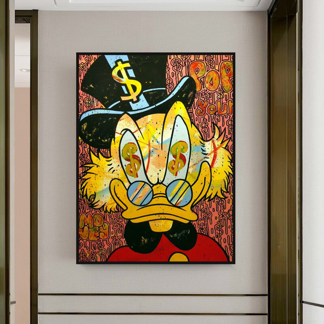 ChandelierDecor - Scrooge McDuck Millionaire Canvas Wall Art