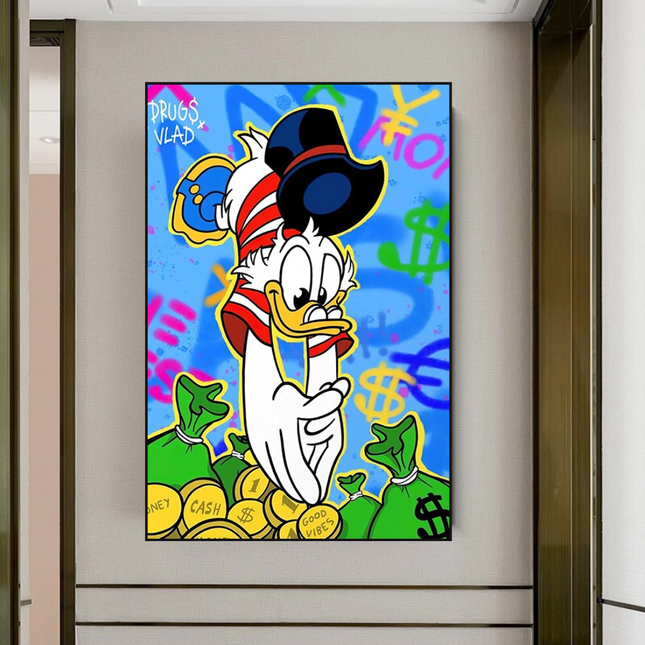 ChandelierDecor - Scrooge McDuck Millionaire Canvas Wall Art
