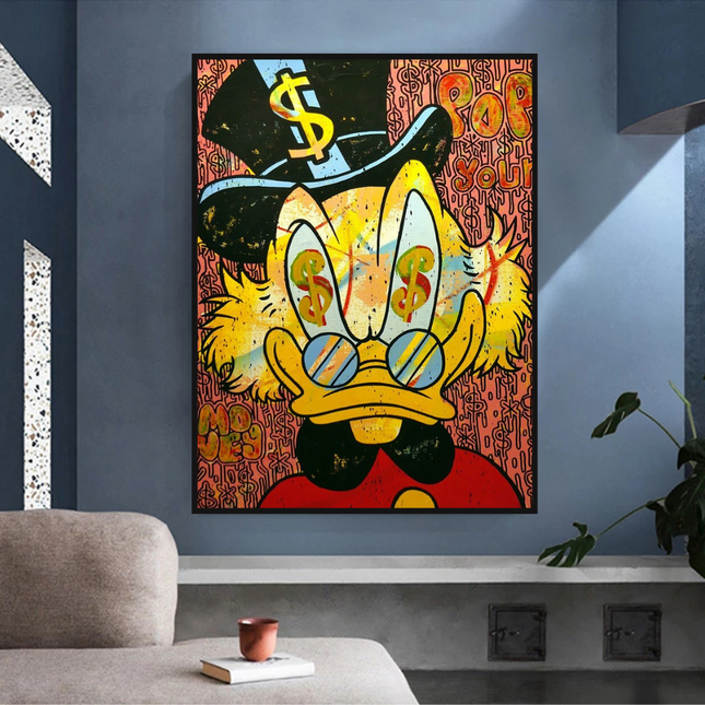 ChandelierDecor - Scrooge McDuck Millionaire Canvas Wall Art