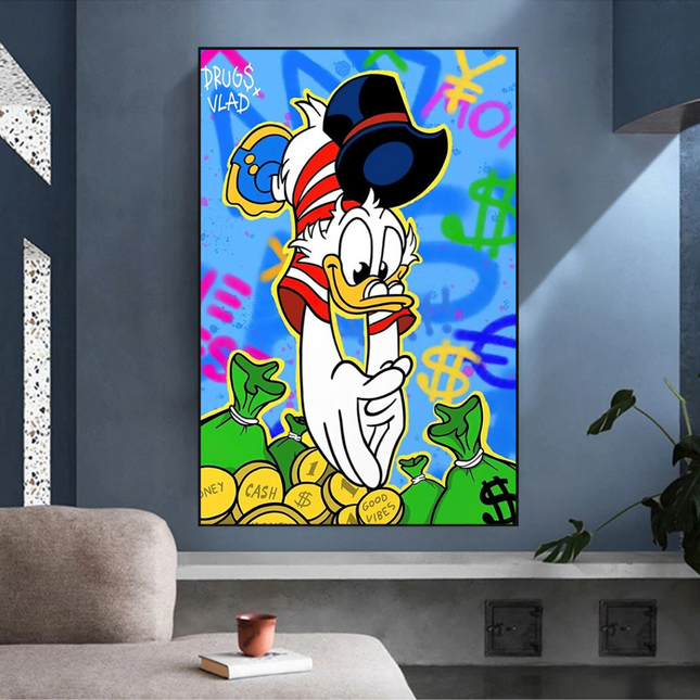 ChandelierDecor - Scrooge McDuck Millionaire Canvas Wall Art