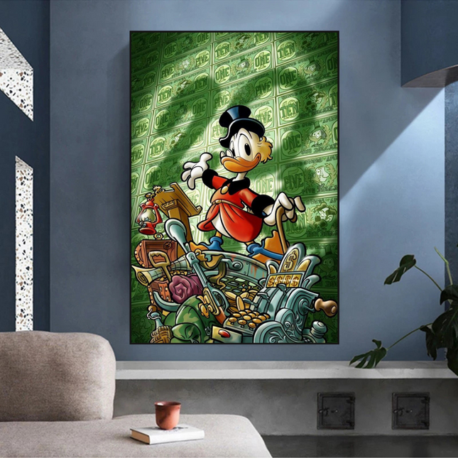 ChandelierDecor - Scrooge McDuck Millionaire Canvas Wall Art