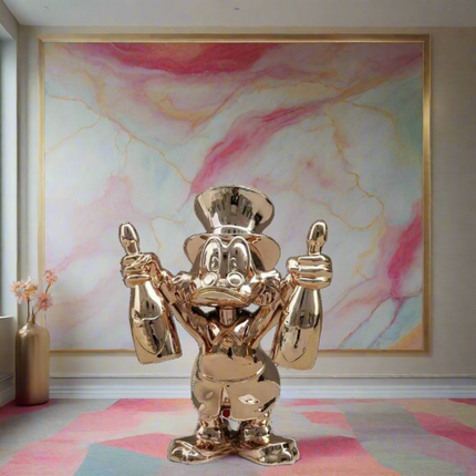 ChandelierDecor - Scrooge Mcduck Moet Champayne Sculpture Statue