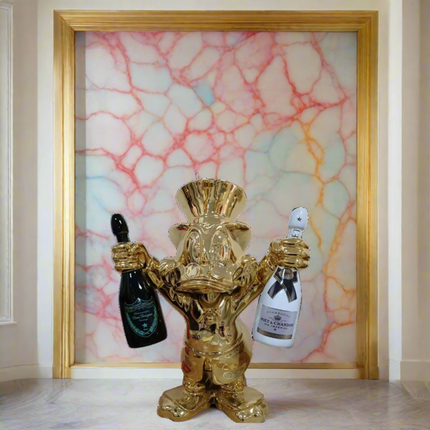 ChandelierDecor - Scrooge Mcduck Moet Champayne Sculpture Statue