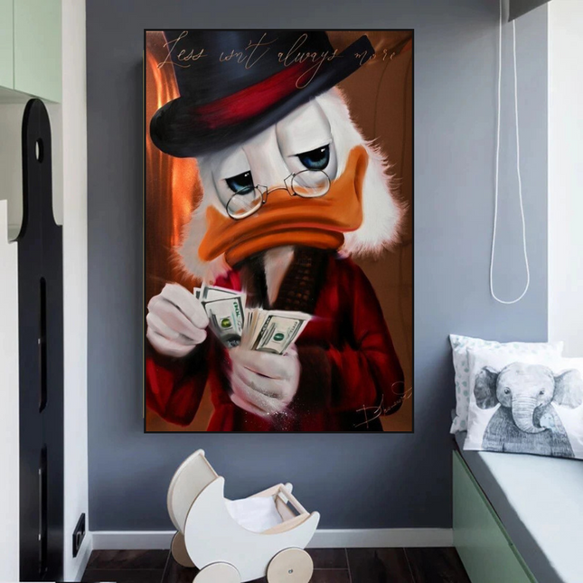 ChandelierDecor - Scrooge McDuck Money Maker Millionaire Canvas Wall Art