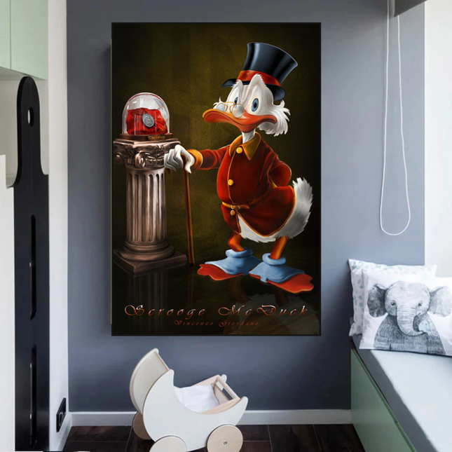 ChandelierDecor - Scrooge McDuck Money Maker Millionaire Canvas Wall Art