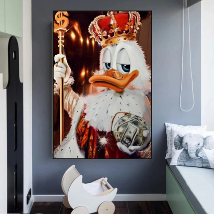 ChandelierDecor - Scrooge McDuck Money Maker Millionaire Canvas Wall Art