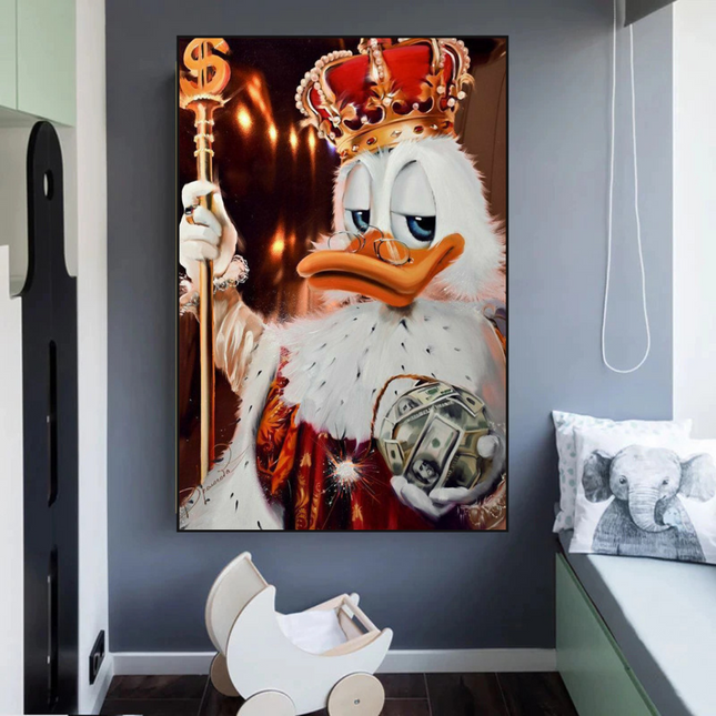 ChandelierDecor - Scrooge McDuck Money Maker Millionaire Canvas Wall Art