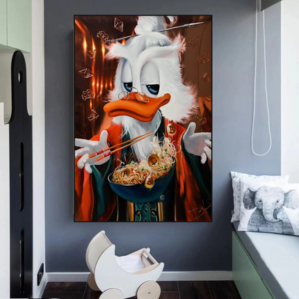ChandelierDecor - Scrooge McDuck Money Maker Millionaire Canvas Wall Art