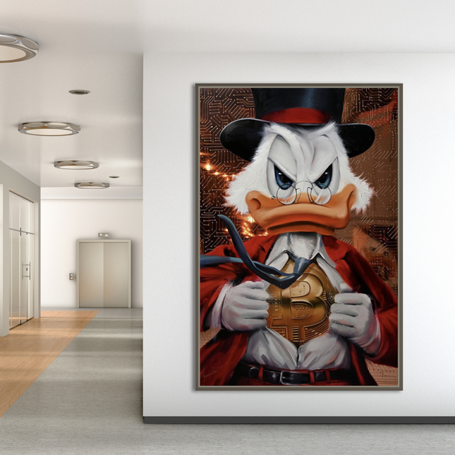 ChandelierDecor - Scrooge McDuck Money Maker Millionaire Canvas Wall Art