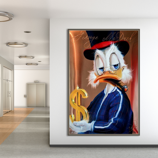 ChandelierDecor - Scrooge McDuck Money Maker Millionaire Canvas Wall Art
