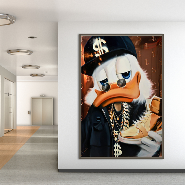 ChandelierDecor - Scrooge McDuck Money Maker Millionaire Canvas Wall Art