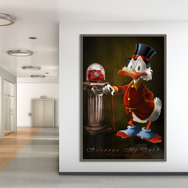 ChandelierDecor - Scrooge McDuck Money Maker Millionaire Canvas Wall Art