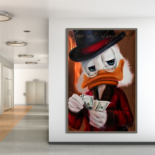 ChandelierDecor - Scrooge McDuck Money Maker Millionaire Canvas Wall Art