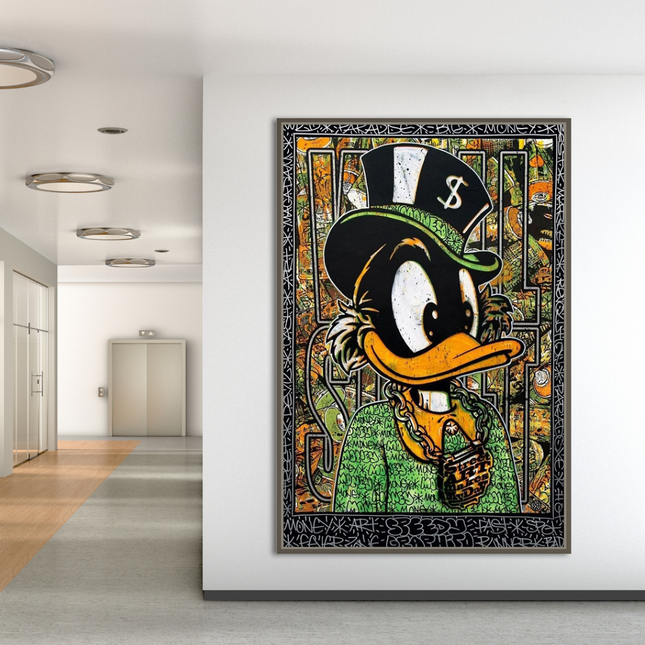 ChandelierDecor - Scrooge McDuck Money Maker Millionaire Canvas Wall Art