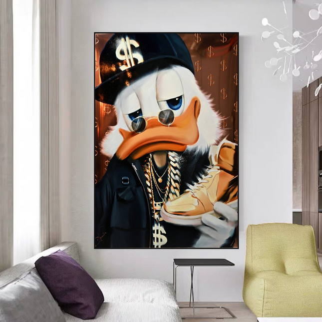 ChandelierDecor - Scrooge McDuck Money Maker Millionaire Canvas Wall Art