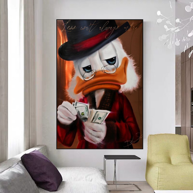 ChandelierDecor - Scrooge McDuck Money Maker Millionaire Canvas Wall Art