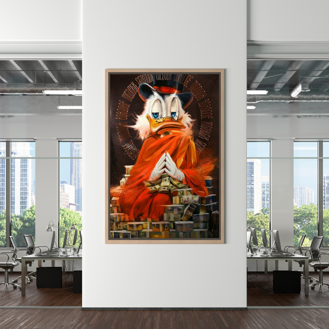 ChandelierDecor - Scrooge McDuck Money Maker Millionaire Canvas Wall Art