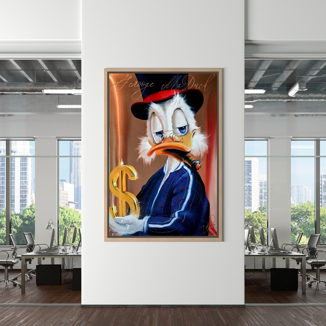ChandelierDecor - Scrooge McDuck Money Maker Millionaire Canvas Wall Art