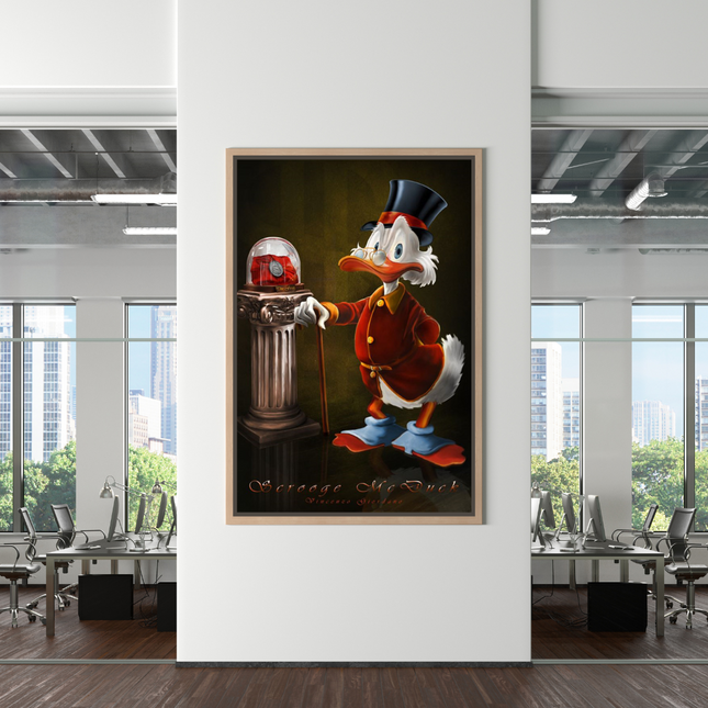 ChandelierDecor - Scrooge McDuck Money Maker Millionaire Canvas Wall Art