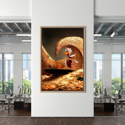 ChandelierDecor - Scrooge McDuck Money Maker Millionaire Canvas Wall Art