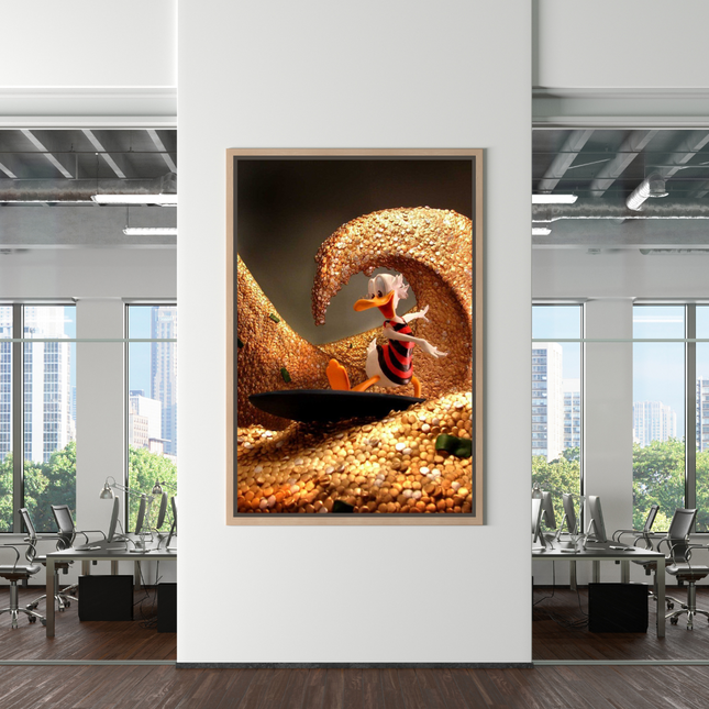ChandelierDecor - Scrooge McDuck Money Maker Millionaire Canvas Wall Art