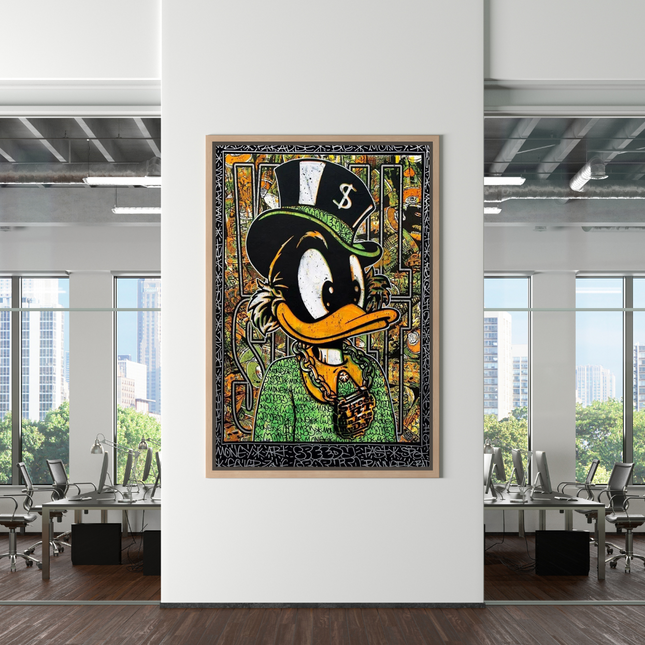 ChandelierDecor - Scrooge McDuck Money Maker Millionaire Canvas Wall Art
