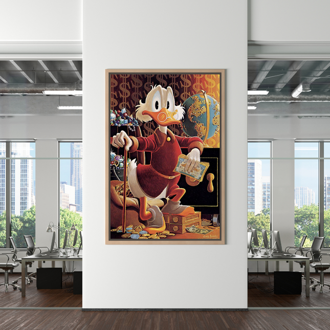 ChandelierDecor - Scrooge McDuck Money Maker Millionaire Canvas Wall Art