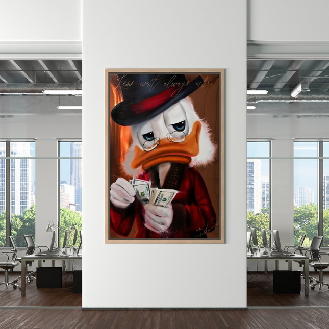 ChandelierDecor - Scrooge McDuck Money Maker Millionaire Canvas Wall Art