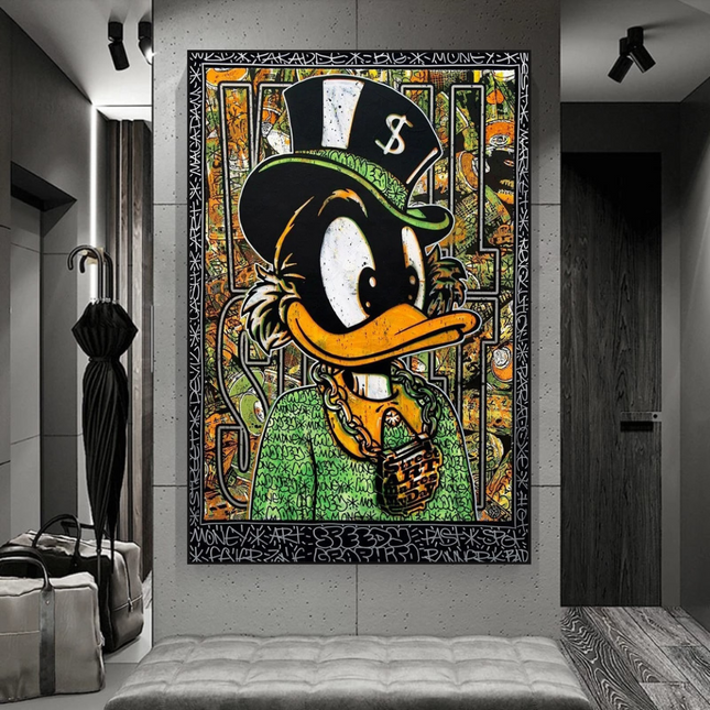 ChandelierDecor - Scrooge McDuck Money Maker Millionaire Canvas Wall Art