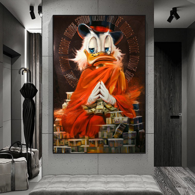 ChandelierDecor - Scrooge McDuck Money Maker Millionaire Canvas Wall Art