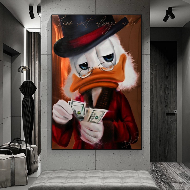 ChandelierDecor - Scrooge McDuck Money Maker Millionaire Canvas Wall Art
