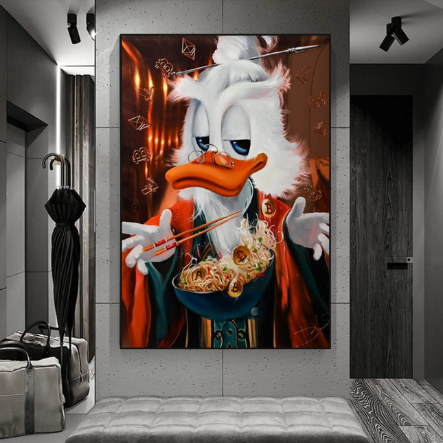 ChandelierDecor - Scrooge McDuck Money Maker Millionaire Canvas Wall Art