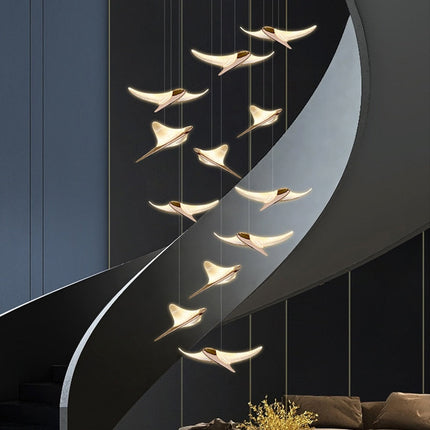 ChandelierDecor - Seagull Hanging Light Staircase Chandelier – LED Lighting